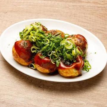 たこ焼き 6個 辛口ソース ネギ盛り