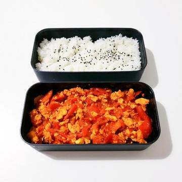 西柿炒蛋便当  トマトと卵の弁当
