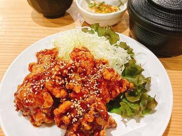 【人気NO.1】甘辛唐揚げ定食(6個)