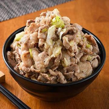 【満足】極旨塩だれにんにく豚丼+濃厚！ちょいカレー付き(お肉400g)