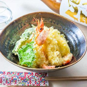 極MIX天丼 Deluxe Tempura Rice Bowl
