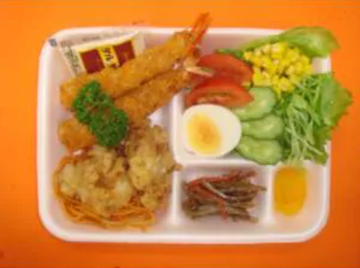 エビフライ＆からあげ＆野菜サラダ弁当