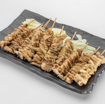 炭火焼き鳥 とり皮 10本セット(塩)