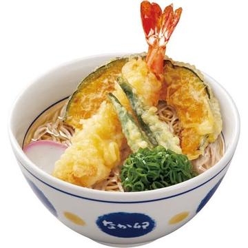 海老天ぷらそば（３種盛り） Shrimp & Veggie Tempura Soba Noodle(3 Kinds)