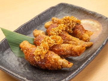 鳥皮包み餃子