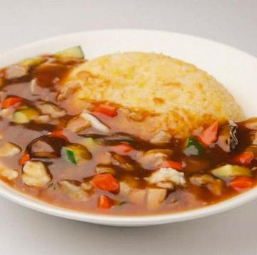 あんかけチャーハン Fried Rice with Thick Starchy Sauce