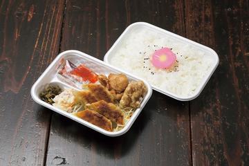 唐揚げ餃子弁当