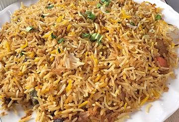 野菜ビリヤニ+ヨーグルトサラダVegetable Biriyani+YogurtSalad