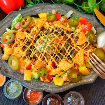 クィーンズハラペーニョタコライス(温玉付き)/ Queen's taco rice with Jalapeno