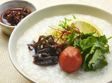 梅香る！お粥 Plum-Scented Rice Porridge
