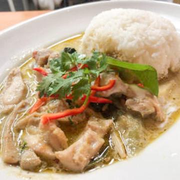 グリーンカレーがけライス