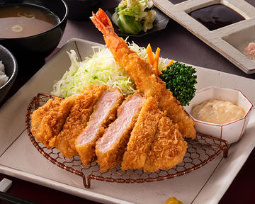【人気NO.3】神楽ロースかつ＆大海老フライ弁当