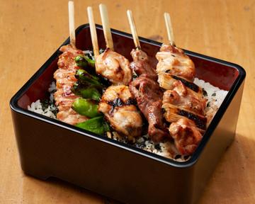 焼き鳥重 grilled chicken bento