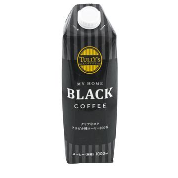 伊藤園 タリーズコーヒー ブラック キャップ付き 紙パック 1000ml MY HOME(マイホーム)