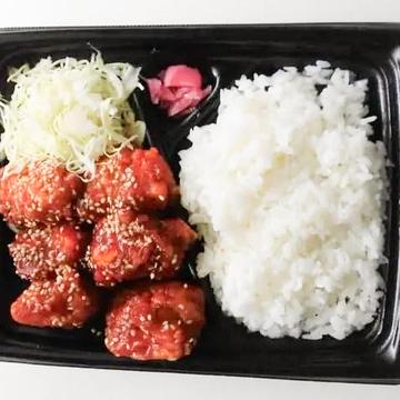 スパイシー唐揚げライス 弁当 6 p Spicy fried chicken Rice bento
