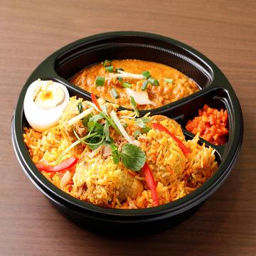 チキンビリヤニセット＆キーマカレー付、Biryani＆KeemaCurry