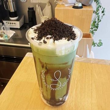 オレオ黑糖タピオカ 抹茶クリーム