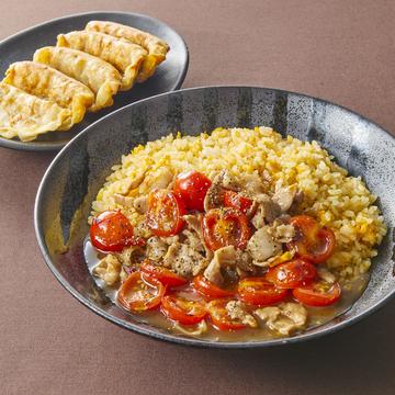 トマト【豚盛】あんかけチャーハン 揚げ餃子(5個)セット
