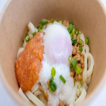 明太とろろ納豆うどん