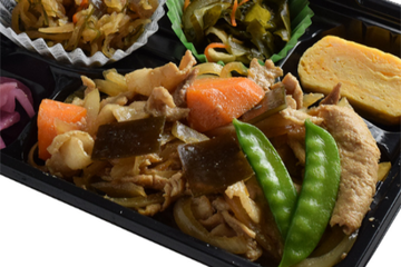 昆布だしと 豚肉の生姜炒め弁当