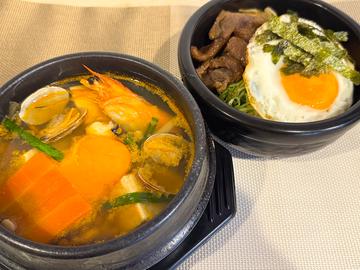スンドゥブチゲ＆ミニ牛カルビセット