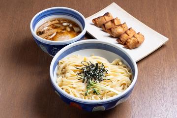 極太平打ちつけ麺 ＆ 揚げ餃子(5個)セット