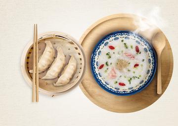 「豚の蒸し餃子」+「真鯛粥」<熊本> セット