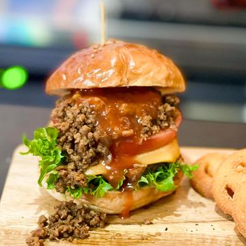 チリサルサバーガーセット(ポテト+ドリンクセット)