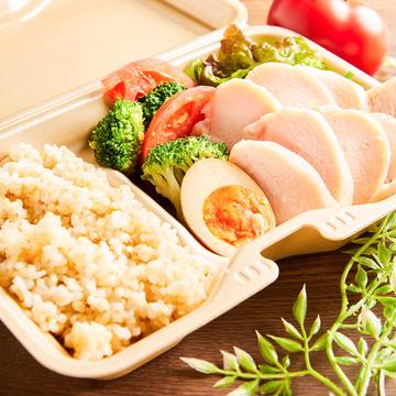 【玄米 / 鶏胸肉】低温調理のしっとり鶏胸肉の玄米セット Sous Vide Tender Chicken Breast Brown Rice Set