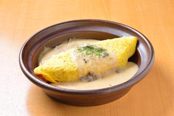 きのこクリームオムライス