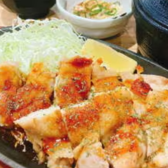 鶏もものチキンステーキ定食【ステーキソース】