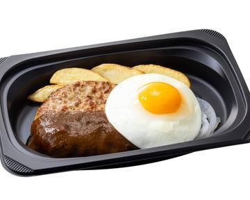 (おかず)ハンバーグ＆目玉焼き