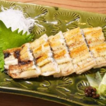 炭焼うなぎの白焼き半身