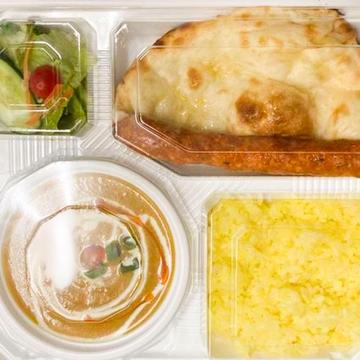 肉も野菜も食べたい！ スペシャル【C】弁当 Special【C】Bento MiniNan MiniRice SeekhKabab Salad
