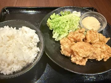 唐揚げ定食(鳥マヨソース和え)