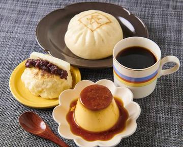 有馬屋プリン+長太郎の豚まん+餡バターまんじう+ドリップコーヒー