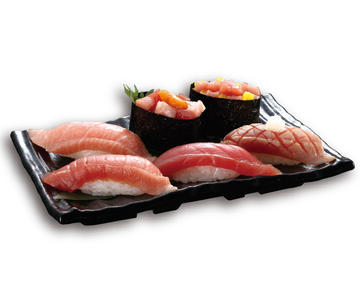 本まぐろ食べ比べ六貫