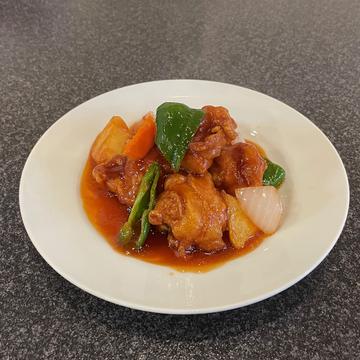 糖醋鶏塊(鶏からあげ甘酢あんかけ)