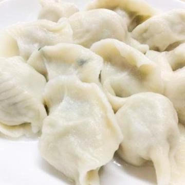 自家製ニラと豚肉の水餃子