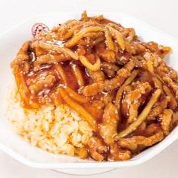 豚の細切りあんかけ炒飯