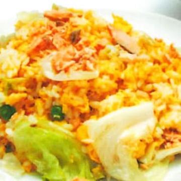 レタスと鮭チャーハン/Salted fish fried rice