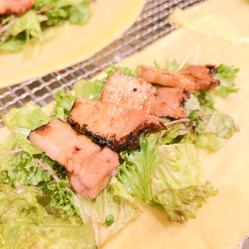 マヨなし焼豚サラダミニクレープ