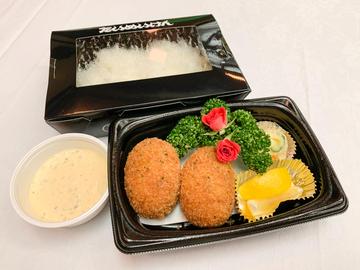 蟹クリームコロッケ(ライス付き)