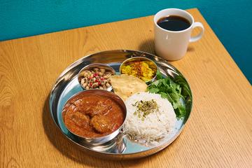 【珈琲セット(ホット)】あの、ポークビンダルーカレー