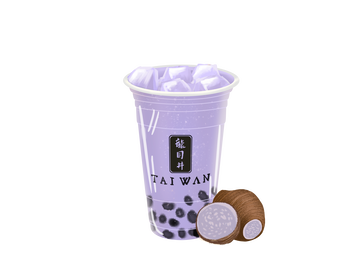 No7. タピオカタロ芋ミルク 珍珠芋香/Tapioca Taro Milk