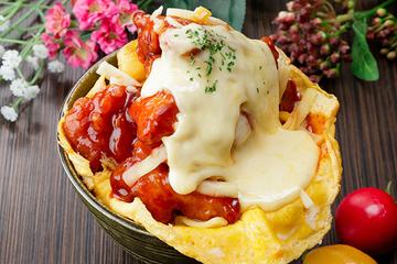【6個・オム卵】ヤンニョムチーズからあげ丼