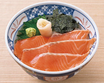 オランダ島サーモン丼
