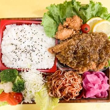 牛あんかけからあげ弁当