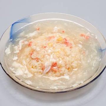 フカヒレスープ餡かけチャーハン Sharkfin Soup Sauce on Fried Rice