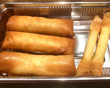 点心2種(春巻き、チーズ包み揚げ)